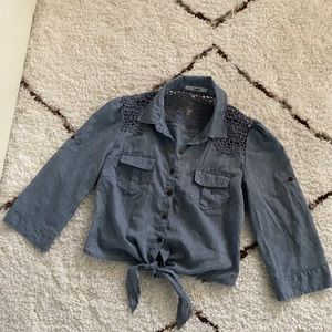 Denim blouse